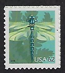 Catalog # 4267 Single Stamp Dragonfly Insects Wildlife