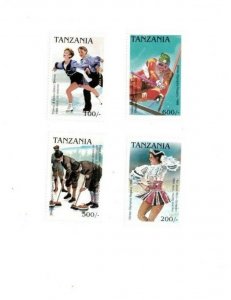 Tanzania 1997 - Prewinter Olympics - Set of 4 Stamps - MNH