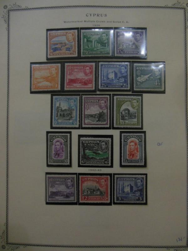 CYPRUS : Very nice Mint & Used collection on pages between 1880-1886 Cat $1,727.