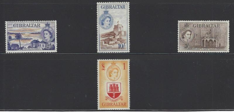 VEGAS 1953 Gibraltar Complete Set Sc# 132-145 All MH, OG Excellent Condition
