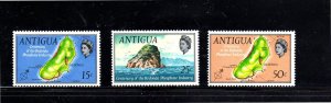 ANTIGUA #221-223  REDONDA PHOSPHATE INDUSTRY      MINT  VF LH  O.G   a