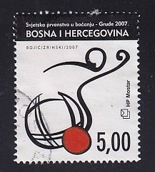 Bosnia and Herzegovina ( Croat admin )  #179  used  2007  bowling