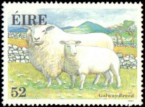 Ireland #841-843, Complete Set(3), 1991, Animals, Never Hinged