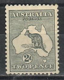 Australia Stamp 45  - Kangaroo and map