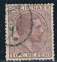 Philippines 85 Used King Alfonso 1880 (P0250)