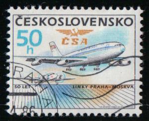 Czechoslovakia ~ 1986 ~ # 2605 ~ Cplt Set 1 ~ Airplane Serv.