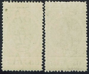 SOUTH AUSTRALIA 1902 QV THIN POSTAGE 8D AND 9D MNH **