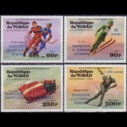 CHAD 1976 - Scott# 311-2+C178-9 W.Olympic Winners Set of 4 NH