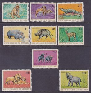 Guinea 512-18 & C105-06 MNH 1968 Various African Animals Full Set of 9 VF