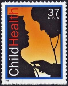 SC#3938 37¢ Child Health Single (2005) SA