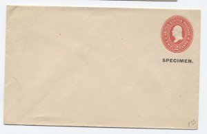 1890s 2 cent red stamped envelope specimen [6447.34]