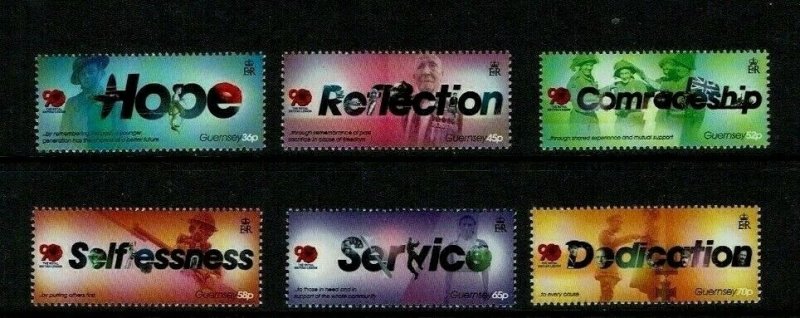 Guernsey: 2011,90th Anniversary, Royal British Legion,  MNH set