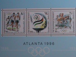 PALESTINIAN AUTHORITY-1996 SC#52a   OLYMPIC GAMES ATLANTA'96  MNH S/S VF