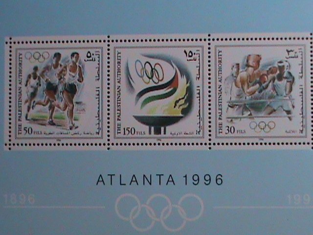 PALESTINIAN AUTHORITY-1996 SC#52a   OLYMPIC GAMES ATLANTA'96  MNH S/S VF