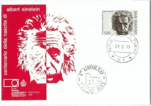 73662 - SAN MARINO  - Postal History -     FDC Maximum Card  1979 - EINSTEIN