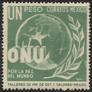 MEXICO 1946 Sc 816  1p  Mint NH  VF  - United Nations