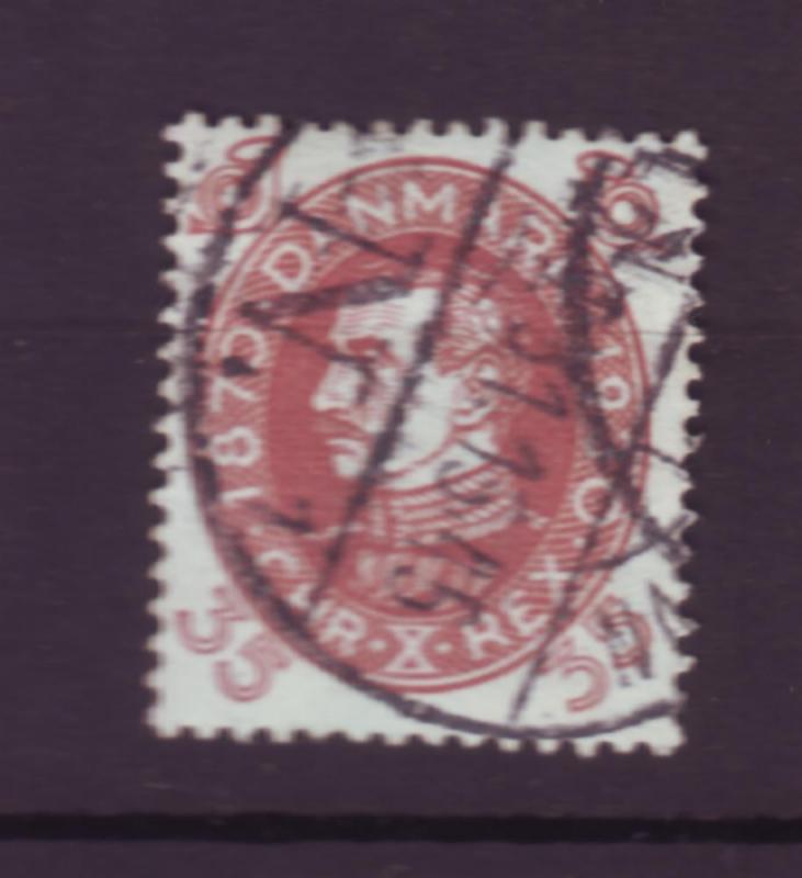 J2628 JLS stamps1930 denmark used #218 $4.50v king