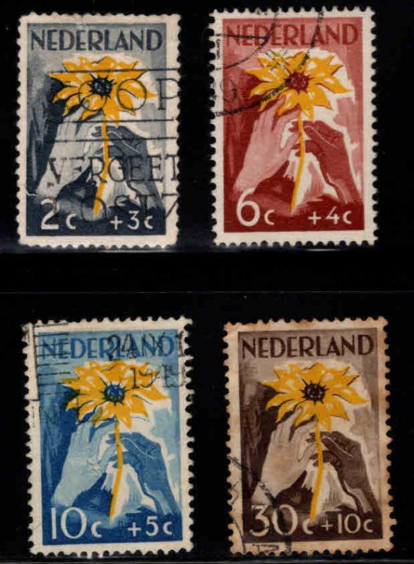 Netherlands Scott B199-B202 Used Red Cross semi-postal set