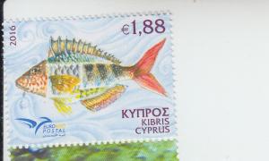 2016 Cyprus - Fish - Euromed (Scott 1264) MNH