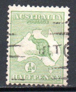 AUSTRALIA 1 USED SCV $7.50 BIN $3.00 MAP, KANGAROO