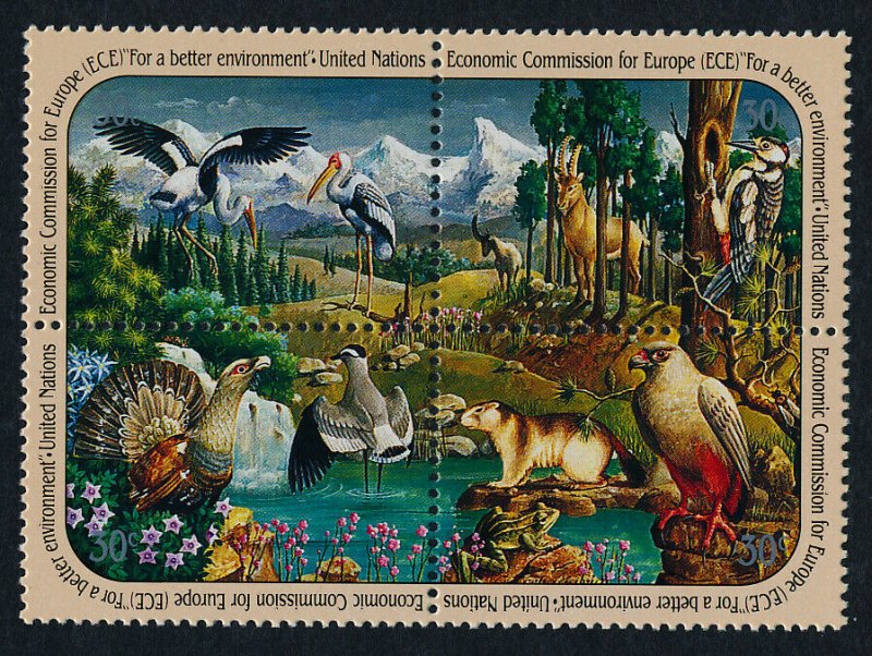 United Nations - New York 587a MNH - Animals, Birds, Flower, Frog