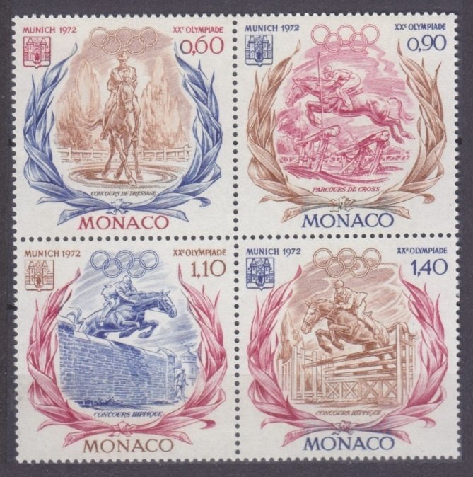 1972 Monaco 1045-1048VB 1972 Olympic Games in Munich 15,00 €