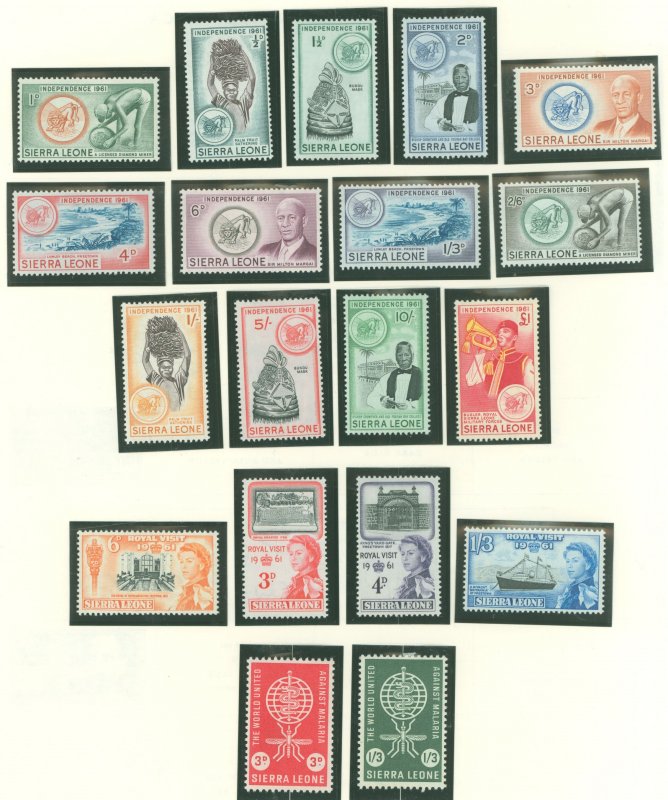 Sierra Leone #208-226  Single (Complete Set)