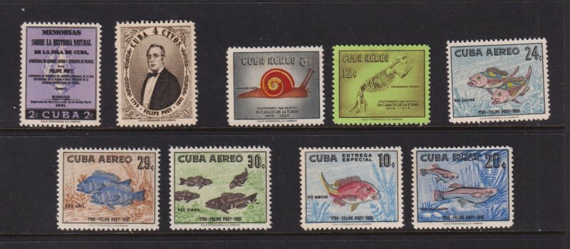 Cuba - 1958 Poey Issues, mint, cat. $ 77.50