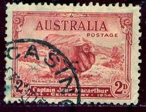 Australia 1934; Sc. # 147; Used Single Stamp