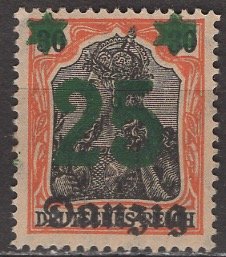 Danzig; 1920: Sc. # 21: **/MNH Single Stamp