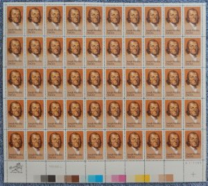 MALACK 2038 20c Joseph Priestly, VF OG NH, Full Shee..MORE.. sheet2038