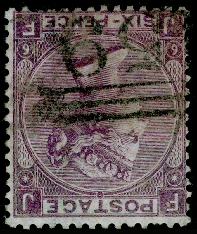 SG96Wi, 6d deep lilac plate 6, FINE USED. Cat £250+ WMK INV. JF 