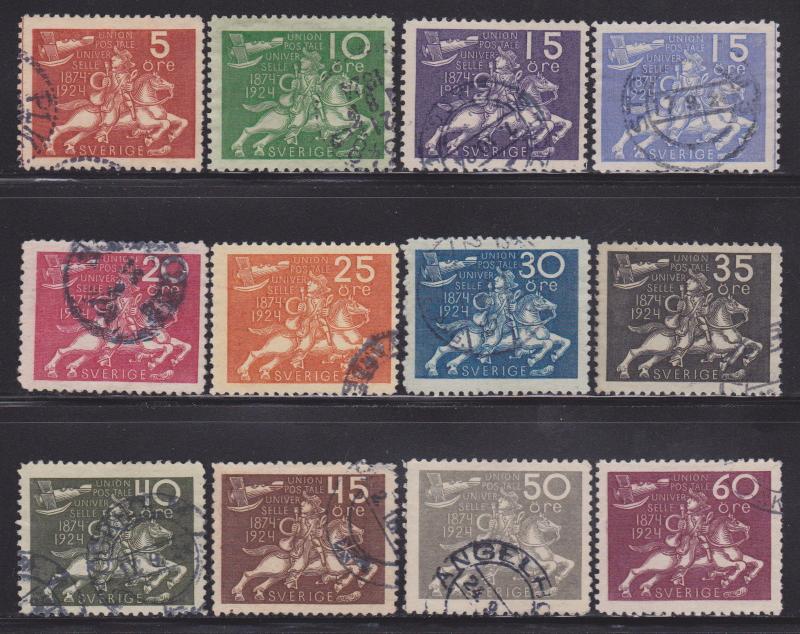 Sweden 213-228 VF-XF-used set ! cv $ 856 ! see pic !