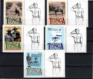 Tonga 1982 MNH Sc 504-8 SPECIMENS