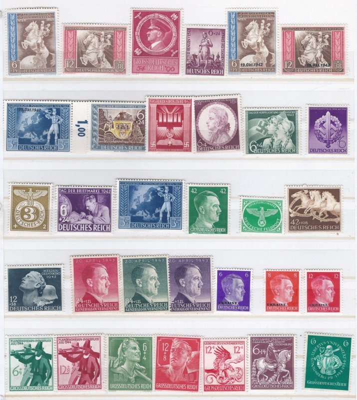 GERMANY. 32 MINT SEMI-POSTALS @ A LOW PRICE