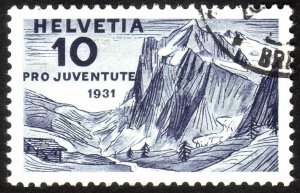 1931, Switzerland 10+5c, Used, Sc B58