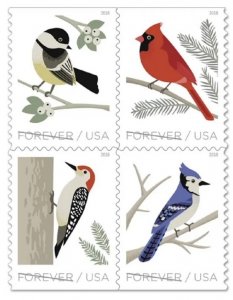 2018 Featuring Birds，Forever Stamps 5 Booklets 100pcs