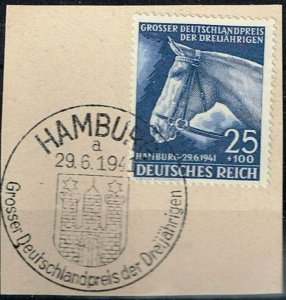 Germany 1941,Sc.#B191 used, Head of a race horse cv.€10