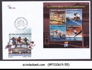 TURKEY - 2012 WORLD INDOOR ATHLETICS CHAMPIONSHIP M/S FDC