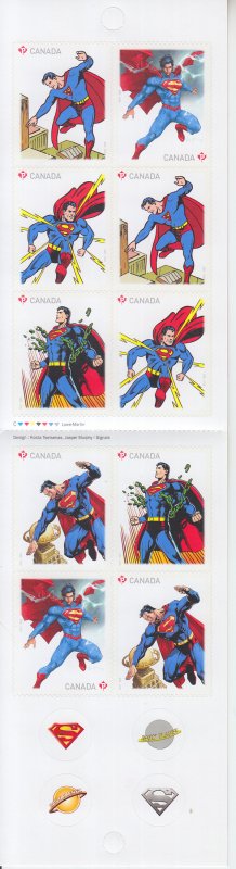 2013 Canada Superman Booklet (Scott 2683a)  MNH