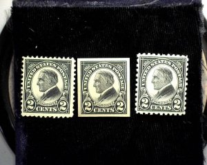 HS&C: Scott #610-612 1923 Harding Issue Mint VF NH US Stamp