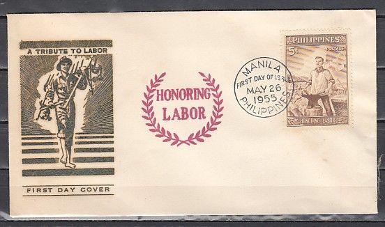 Philippines, Scott cat. 620. Labor-Management issue. First day cover.