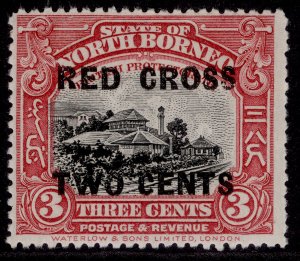 NORTH BORNEO GV SG216, 3c + 2c rose-red, M MINT. Cat £14.