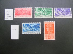 ITALY 1930 MNH  SC 242-246 SET  XF $150 (190)