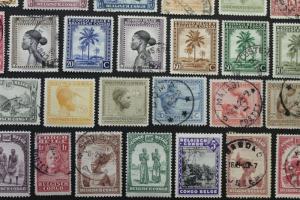 Stamps Early  Belgium Congo Collection of 43 MVLH & Used Some With Great CDS