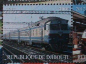 ​DJIBOUTI-2012-CLASSIC & MODEN TRAINS IMPERF-MNH S/S-VF WE SHIP TO WORLDWIDE