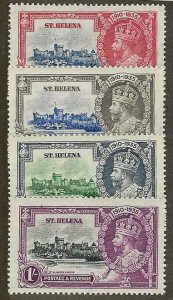 St Helena Sc #111-114 Silver Jubilee set of 4 NH VF