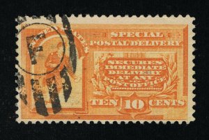 VERY AFFORDABLE GENUINE SCOTT #E3 F-VF USED 1893 ORANGE SPECIAL DELIVERY  #11889