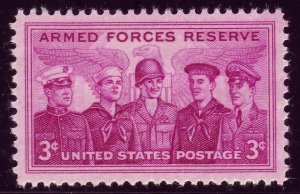 1955 Armed Forces Reserve Single 3c Postage Stamp . Sc# 1067 - MNH,OG