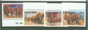 Uganda #371-4 Mint (NH)  (Wwf)